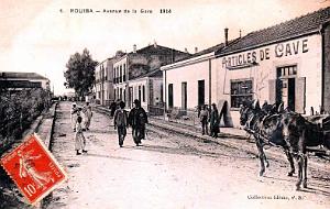 ROUIBA - AVENUE DE LA GARE - 1914